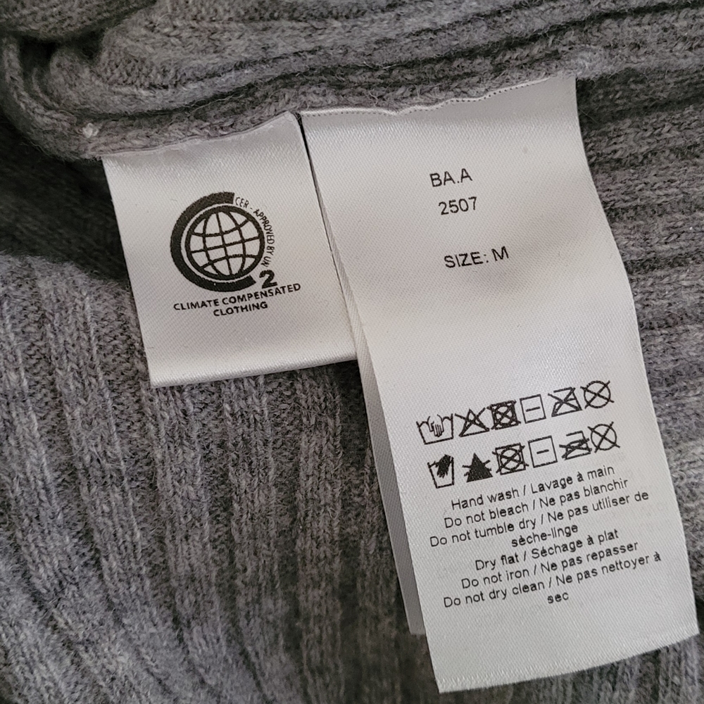 Ganni Gray Ribbed Sweater - Picture 8 of 11